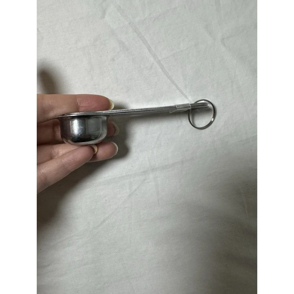 Set Of 4 W/ Ring IKEA Measuring Spoons Stainless Steel Kitchen Tool Nesting